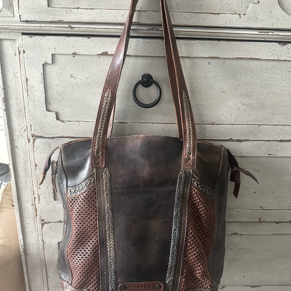 Brown Leather Tote Bag